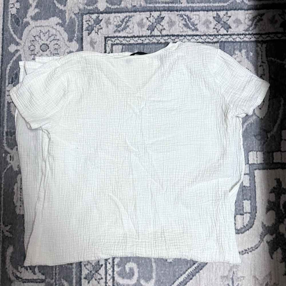 Jenni Kayne Cypress Caftan White Gauze Dress - Picture 5 of 6